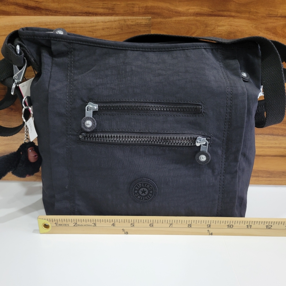 KIPLING BAG BLACK CROSSBODY & SHOULDER NEW MEDIUM PURSE BELAMMIE - Picture 3 of 17